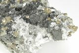 Cubic Pyrite, Sphalerite & Quartz Crystal Association - Peru #173309-7